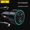 PISEN 205W Super Fast 3-Port Car Charger for Apple Devices with Cigarette Lighter Adapter