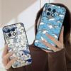 Cartoon Blue Shark For Oneplus 8T 9 9R 10 Pro 11 12 13 13R 5G ACE 5 Nord2 4 CE 3 4 Lite N20 SE N200 silicone soft phone case