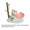 Bear Figurine Modern Decorative Entrance Key Holder for Watch Rings Tabletop