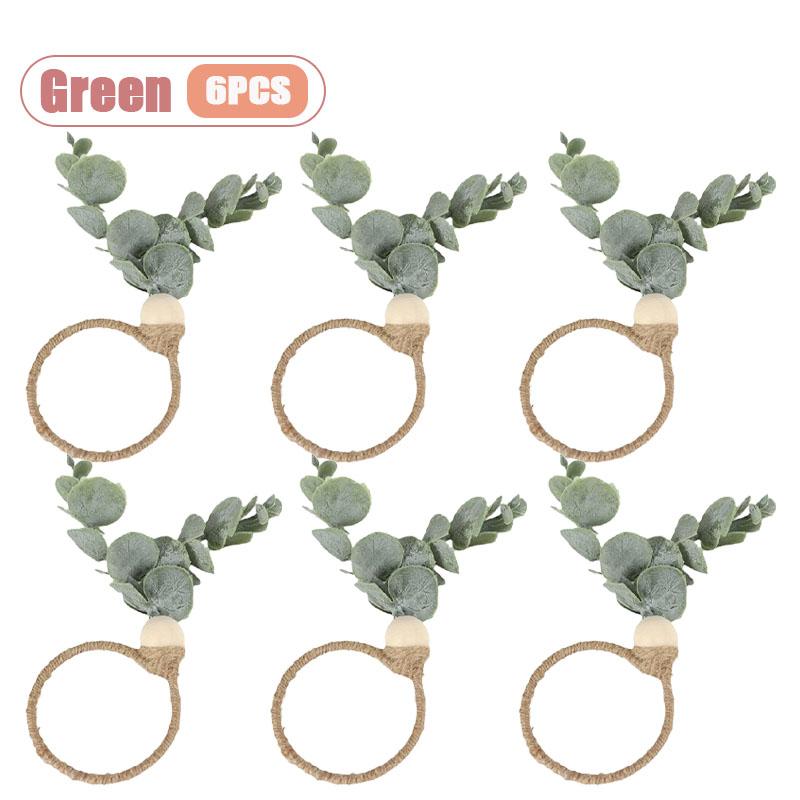 Frosted Money Leaf Napkin Rings Lifelike Decorative Napkin Holders for Dining Tables Restaurant Banquet and Party Settings