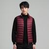 Herren Leichte Daunenweste Winter Warm Puffer Slim Fit Stehkragen Reißverschluss Vorne Lässige Oberbekleidung