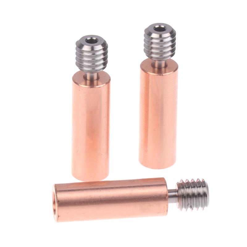 Copper Plating Heatbreak Tube for Ender 3 and CR10 3D Printer Accessories Boosting Hotend Life for Printing Tasks