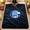 Flannel BlanketSchalke 04 Warm Soft Throw Blanket for Indoor Sofa Bed Living Room Use