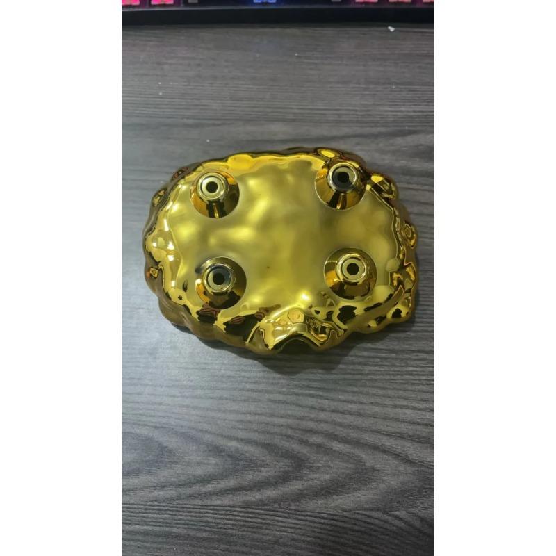 Light Luxury Style Soap Box Electroplated Soap Box Soap Dish Draining Water No Punching Storage Rack Household Soap Dish Tr