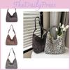 2024 Stylish Lazy Leopard Print Large Capacity Shoulder Bag For Women Chic Casual Use