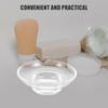 2 Stück Glas Seifenschale Klar Rund Selbstentleerend Seifenhalter Dickes Glas Tablett Badezimmer Küche Dusche Aufbewahrungsring Halter Schale