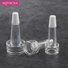 10Pcs/lots Mini Refillable Bottles Sample Empty Bottle With Cap, Trumpet Head Transparent Powder Filling Bottle Skin Care Tools