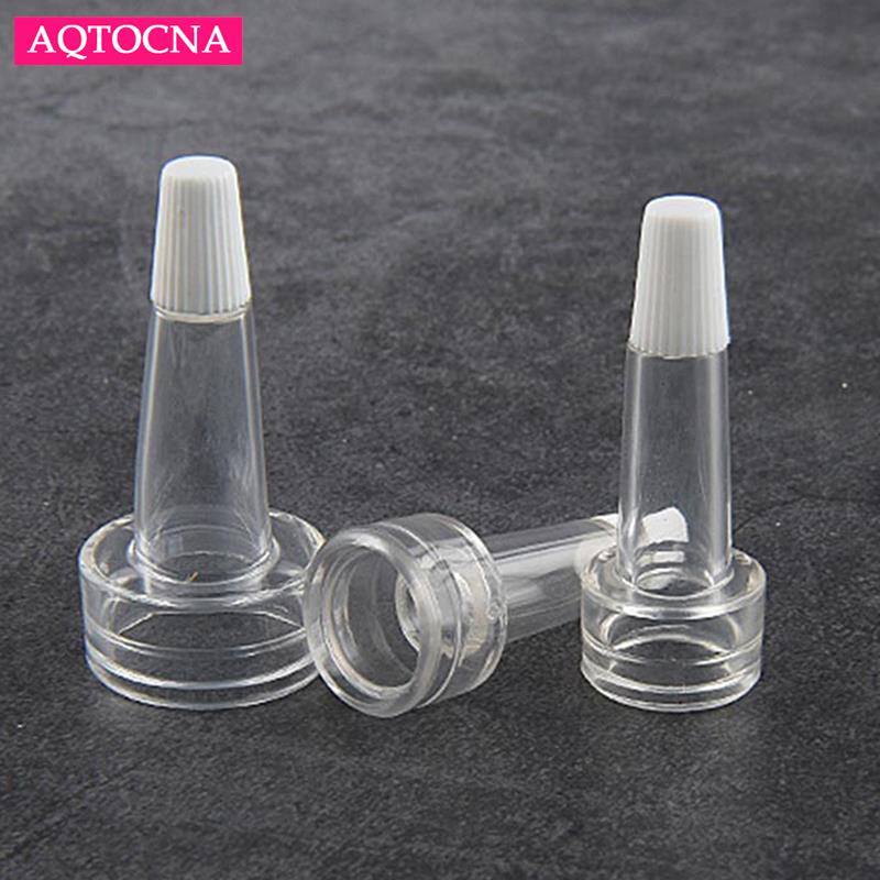 10 Stück/Lose Mini nachfüllbare Flaschen Probenleere Flasche mit Kappe, Trompetenkopf Transparente Puderfüllflasche Hautpflege Werkzeuge
