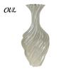 Stilvoller Gartentopf 3D-gedruckte dekorative Vase, verdrehtes Wirbeldesign, minimalistische Tischdekoration, skurrige Hofdekoration, Hydrokultur-Blumenvase