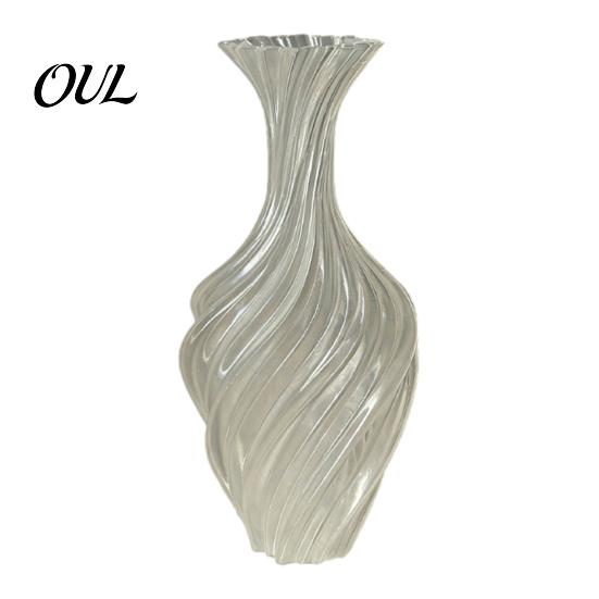 Stilvoller Gartentopf 3D-gedruckte dekorative Vase, verdrehtes Wirbeldesign, minimalistische Tischdekoration, skurrige Hofdekoration, Hydrokultur-Blumenvase