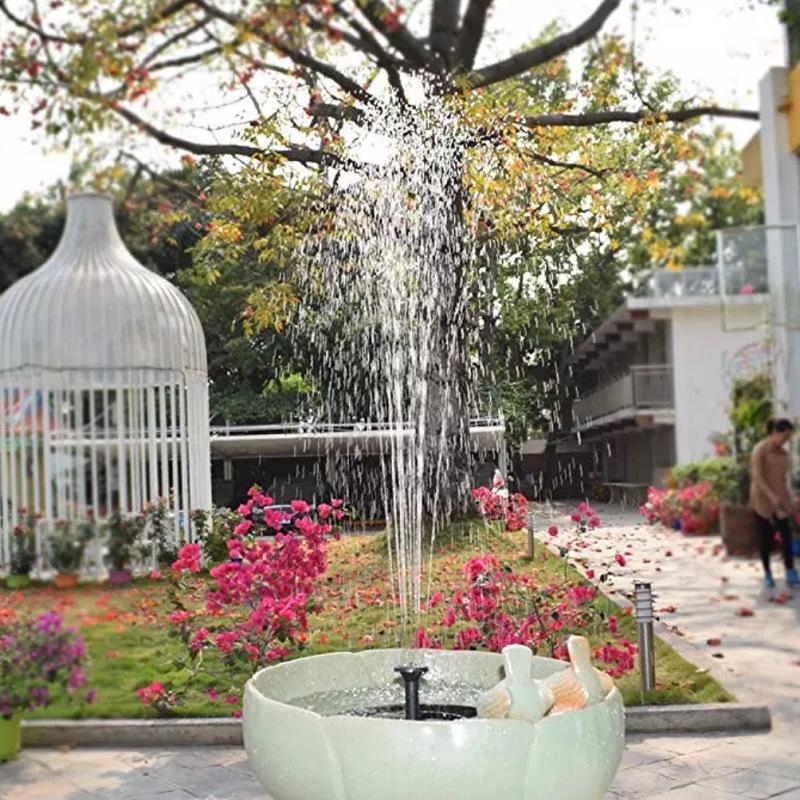 Solar-Powered Floating Bird Bath Fountain with Lights, 16cm, for Pool and Garden Landscapes