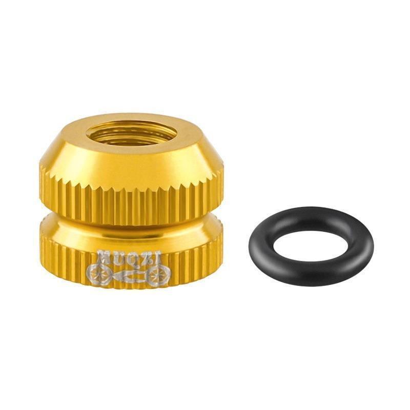 1/2Pcs Bike Vacuum Tire Presta Valve Nuts & Caps, Safe  Bicycle Inner Tube Valve Protector Caps