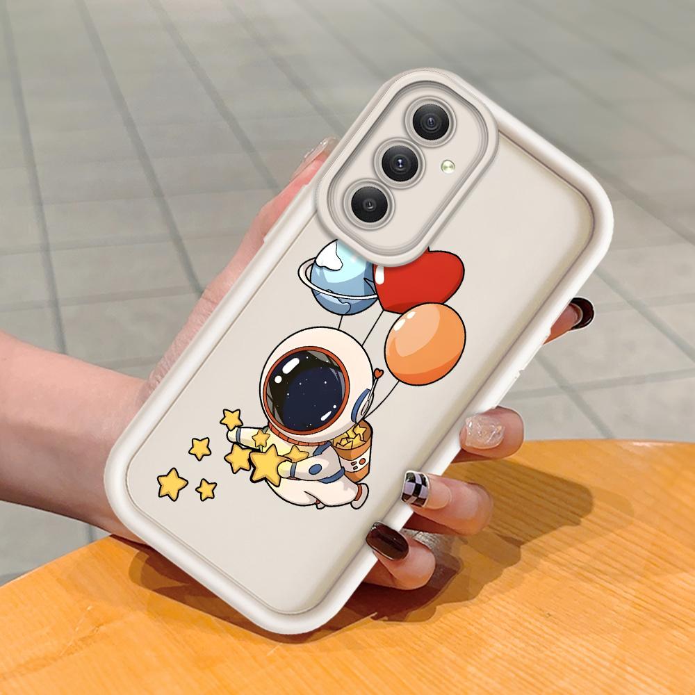 Soft Silicone Square Ladders Cartoon Pattern Full Cover Camera Protection Shockproof Case for Huawei Honor Xiaomi Redmi Samsung