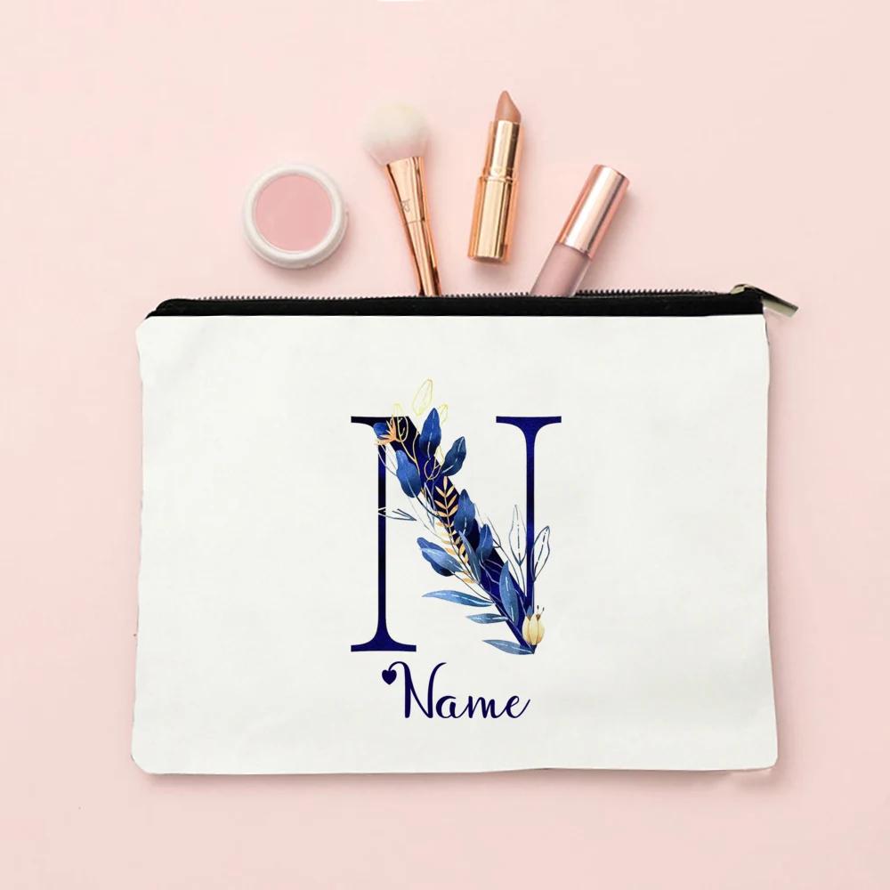 Makeup Bag Personalized Bridesmaid Wedding Makeup Box Gift Female Organizer Travel Toilet Wash Wallet