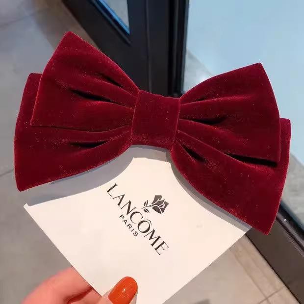 Velvet Big Bow Hair Tie: New Chinese Style Women's Hair Accessory