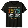 Best Of 1975 Mens T Shirt 50th Birthday Gift Vintage Limited Edition