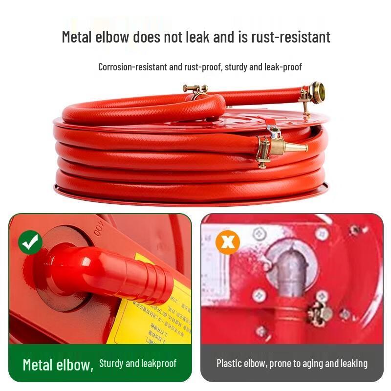 Nidor JPS 20M Fire Hose Reel with Fixed Bracket