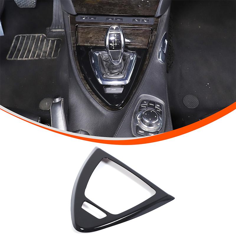 For BMW 6 Series E63 E64 2004-2009 Accessories Car Center Console Gear Shift Panel Frame Cover Trim ABS Carbon Fiber