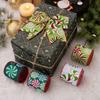 Flexible Christmas Wired Ribbons Colorful Wreath Bows Ribbon  Seasonal Home Decors