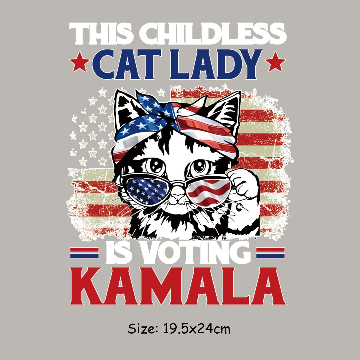 

Cat Lady For American Heat Transfer Hoodies Термопресс Аппликация Diy Одежда Наклейки Parches Ropa Футболки Термонашивки