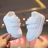 Kids White Low Top Soft Sole Casual Sports Sneakers For Boys And Girls