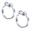 2pcs Knittied Yarn Guide Finger Holder Thimble Crocheters Thread Ring,Adjustable Knitting Crochet Loop Faster Sewing Accessories