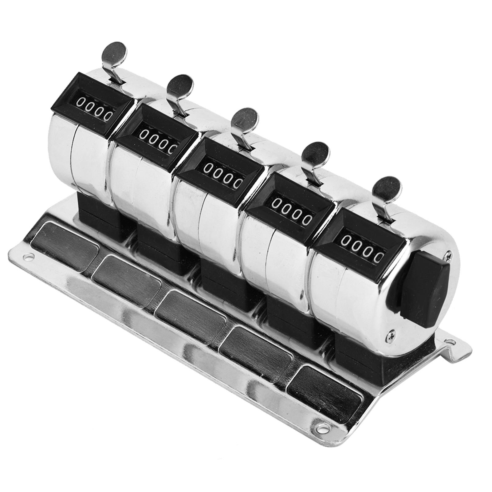 

Механический счетчик Металлический ручной кликер 4-значный 5 единиц Нержавеющая сталь Подсчет Аппаратные инструменты