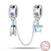 Vendi Charms a Catena con Animali, Piante, Viaggio, Design di Moda, Perline in Argento 925, 3mm, Fai da Te, Creazione di Gioielli Fini