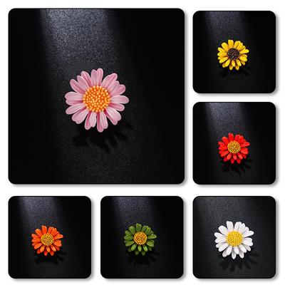 Women Corsage Clothing Accessories Enamel Dripping Oil Daisy Brooch Fashion Brooch Shawl Buckle Pin Elegant Flower Brooch