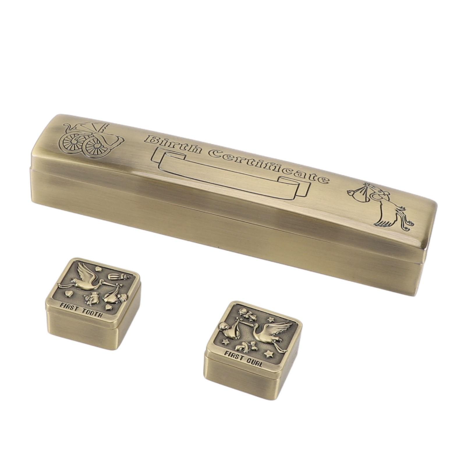 

Сертификат Тубус с 2 маленькими ящиками для хранения цинковый сплав декоративный винтажный изысканный сертификат