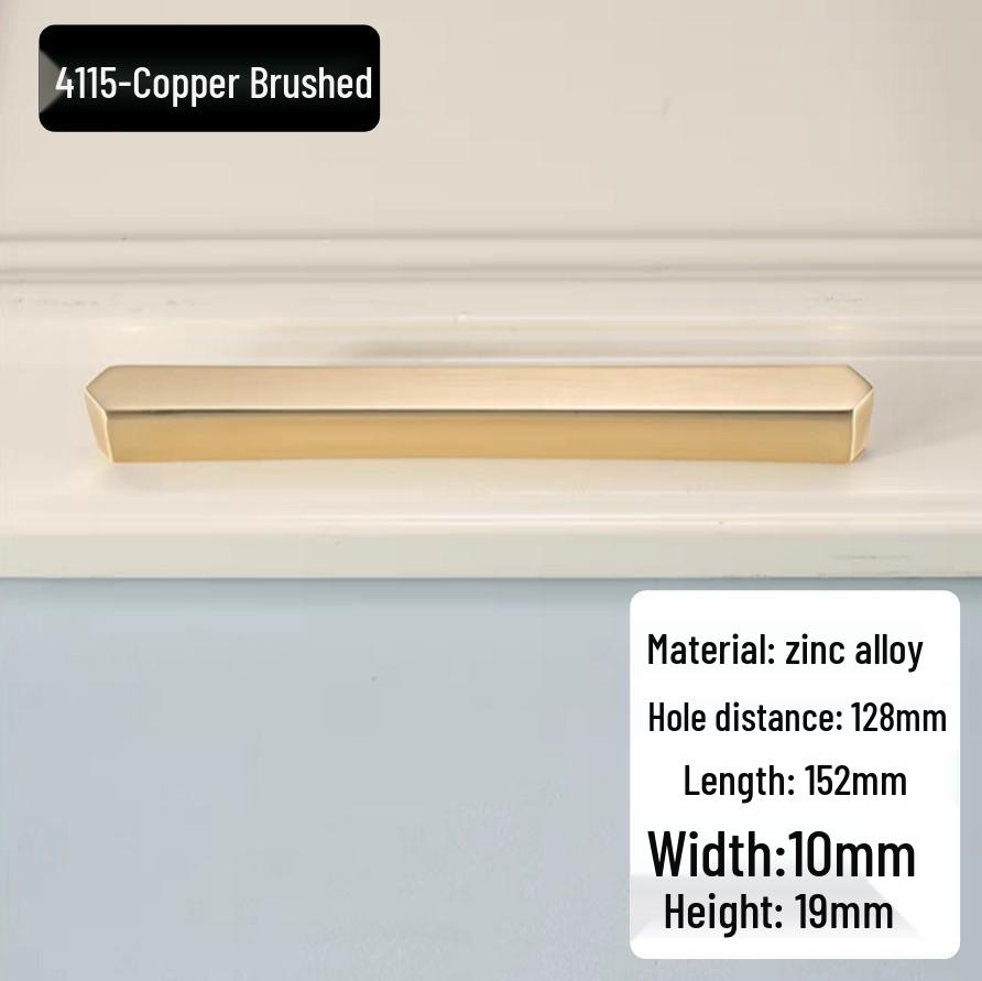 Modern Minimalist Zinc Alloy Cabinet Door Handle