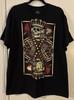 DOM Herren Skelett Spielkarte Pik Grafik T-Shirt - XL Baumwolle