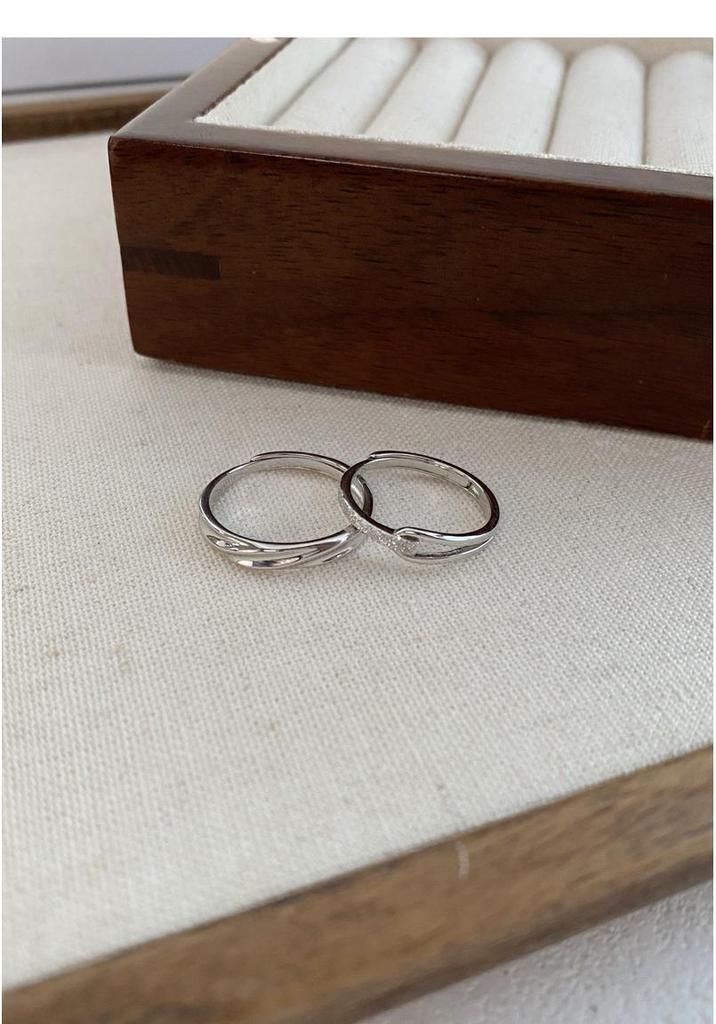 S999 Sterling Silver Rupert's Tear Matching Rings for Couples: Elegant Plain Band for Men and Women - Ideal Valentine's Day Gift