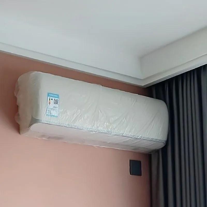 Capac de praf pentru aer condiționat, 50/1 buc. Capac de unități interioare de unică folosință, ventilator pentru cuptor, sac elastic mare pentru casă, rezistent la praf, comerț cu ridicata