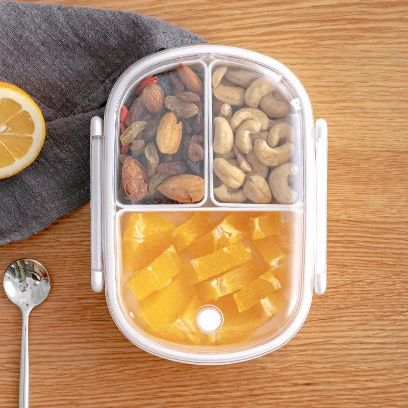 Multipurpose Lunch Box Preservation Box, Microwave Heat-resistant Plastic Food, Fruit Storage and Sealing Box Portable Bento Box
