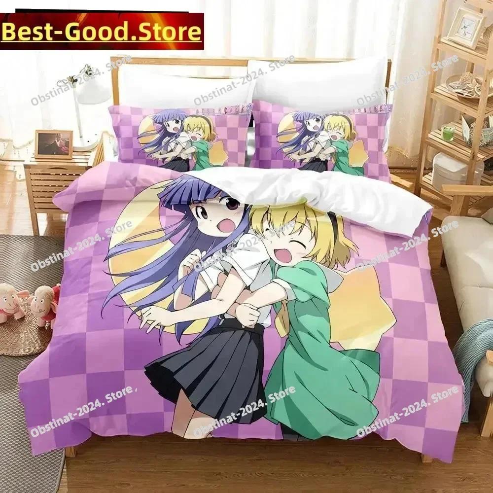 3D Anime Higurashi When They Cry Beding Set Printed Bed Linen Set With Pilowcase Bed Soft Duvet Cover Single Double Quen Super King-Sized Dimensionsd