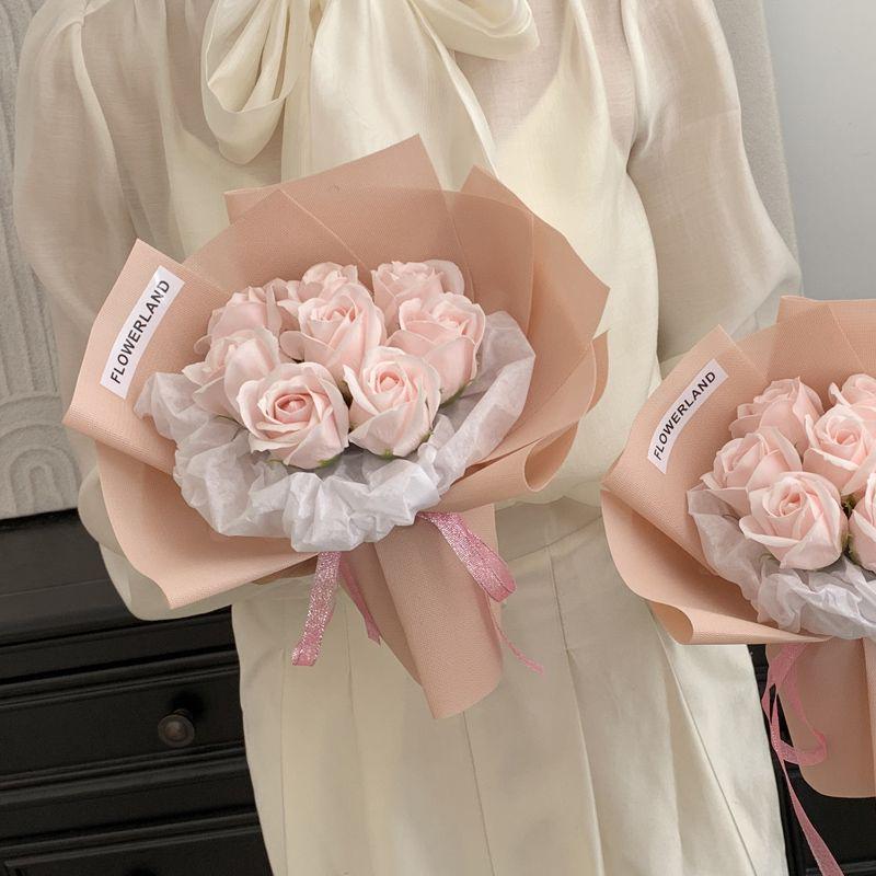 Preserved Rose & Carnation Bouquet - Perfect Birthday or Valentine's Gift for Mother, Teacher, or Girlfriend