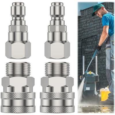Adapter do myjki ciśnieniowej Złączki obrotowe M22 14mm na 3/8 cala Szybkozłącze Adapter do węża Złącze myjki ciśnieniowej do węża pompy