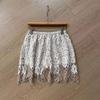 Miniskirt Sexy Transparent Lace Mesh Skirt Shirt Extender Women Summer Mini Black White Short Micro Skirt Ladies Underskirt