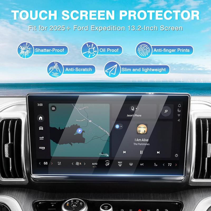 13.2 Inch For Ford Expedition 2025 2026 Car Navigation Screen Accessories Tempered Glass Scratch Resistant Protector Film