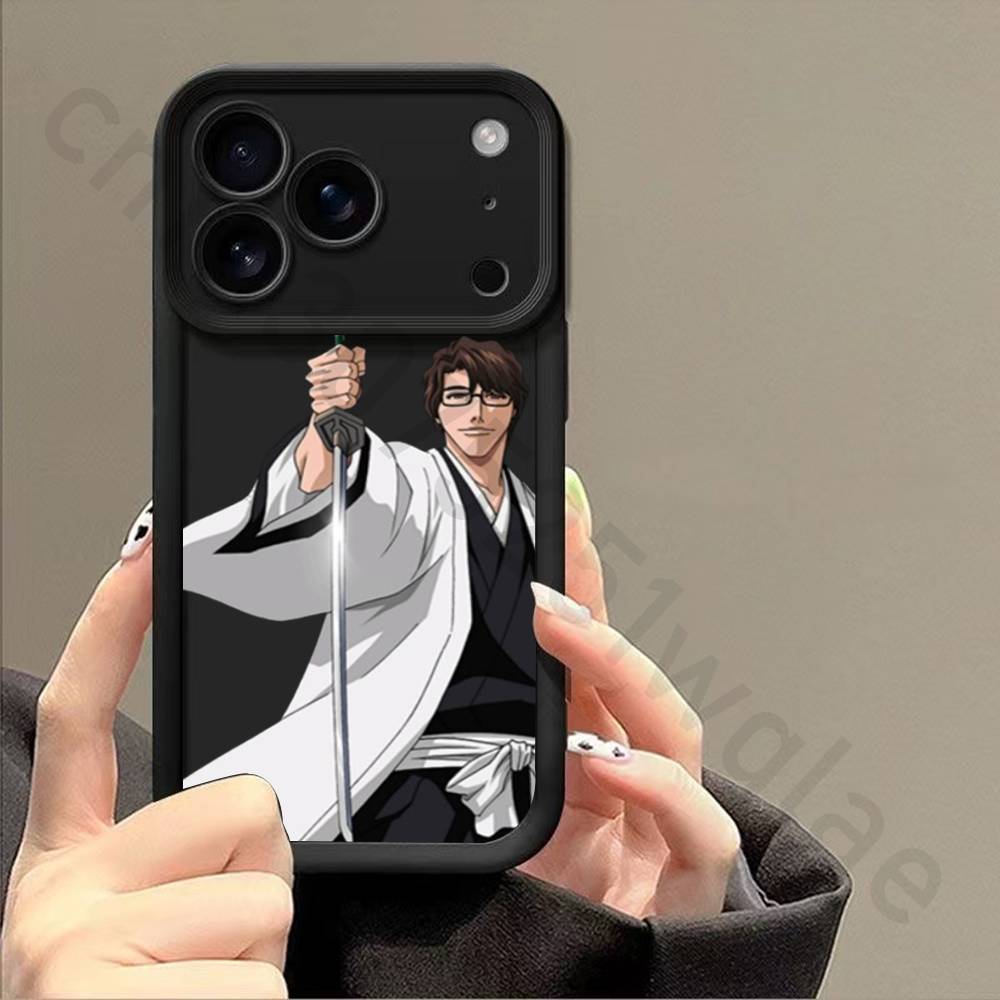 Anime A-Aizen S-Sousuke Silicone Case For iPhone 13 11 15 17 12 14 16 Pro Max 17 Air Plus SE Shockproof Soft Protective Cover