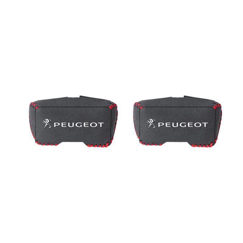 2Pcs Car Seat Belt Buckle Clip Protector Covers Suede a Clips For Peugeot 5008 508 408 4008 308 3008 208 Landtrek Rifter e-Expert