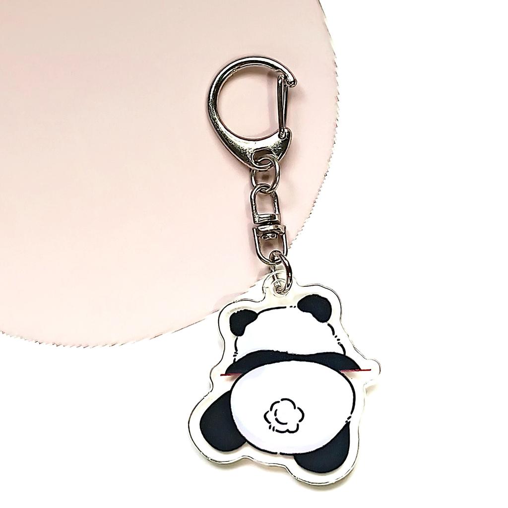 Acrylic Flat 2D Pendant - Multifunctional Hanging Ornament Holiday Car Interior Decoration Keychain Backpack Pendant,Panda Keychain Acrylic Pendant