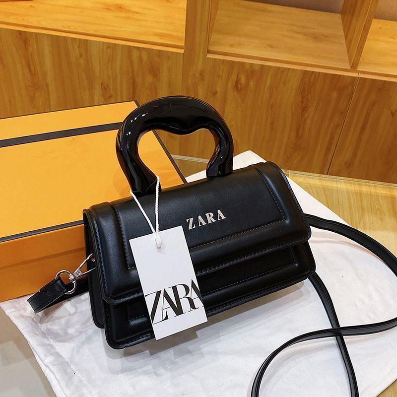 Versatile New Portable Korean Version Women's Bag Fashion Shoulder Internet Celebrity Solid Color Handbag