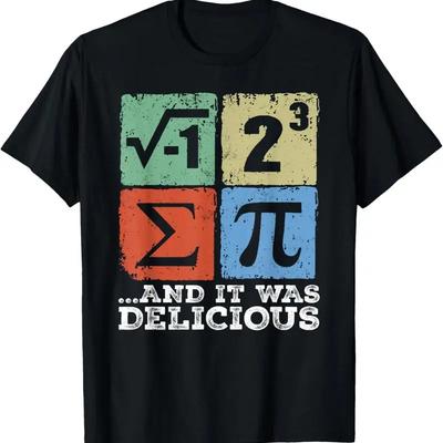 I Ate Some Pie And It Was Delicious Mathematic Pi Day Math T Shirt
