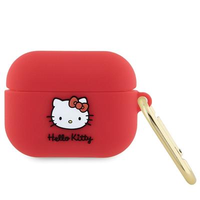 Etui Do AirPods Pro Hello Kitty 3D Kitty Head Fuksja