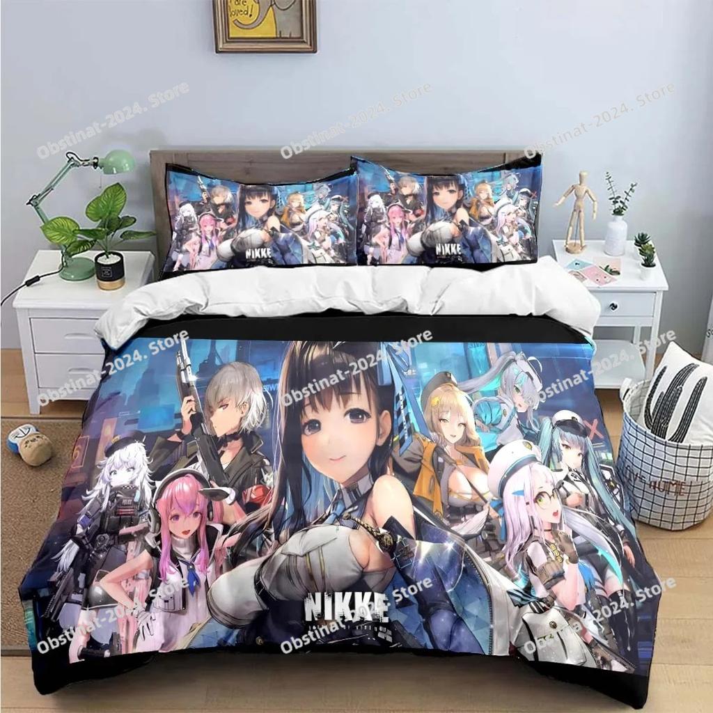 Game Characters Nikke Goddess of Victory Bedding Sets Bed Supplies Set Duvet Cover Bed Comforter Set Bedding Set Luxury Gift