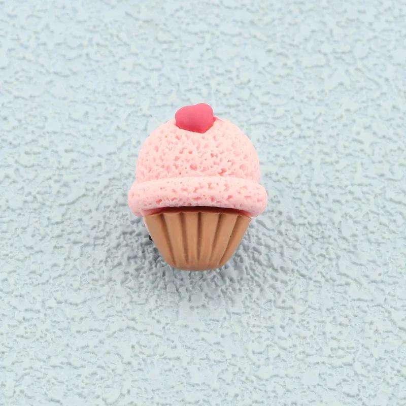 1 Stück Schnürsenkel Dekoration Clips Schnürsenkel Schnalle für Mädchen Kinder Cartoon Krone Kuchen Süßigkeiten Macaron Farbe Schuhe Zubehör