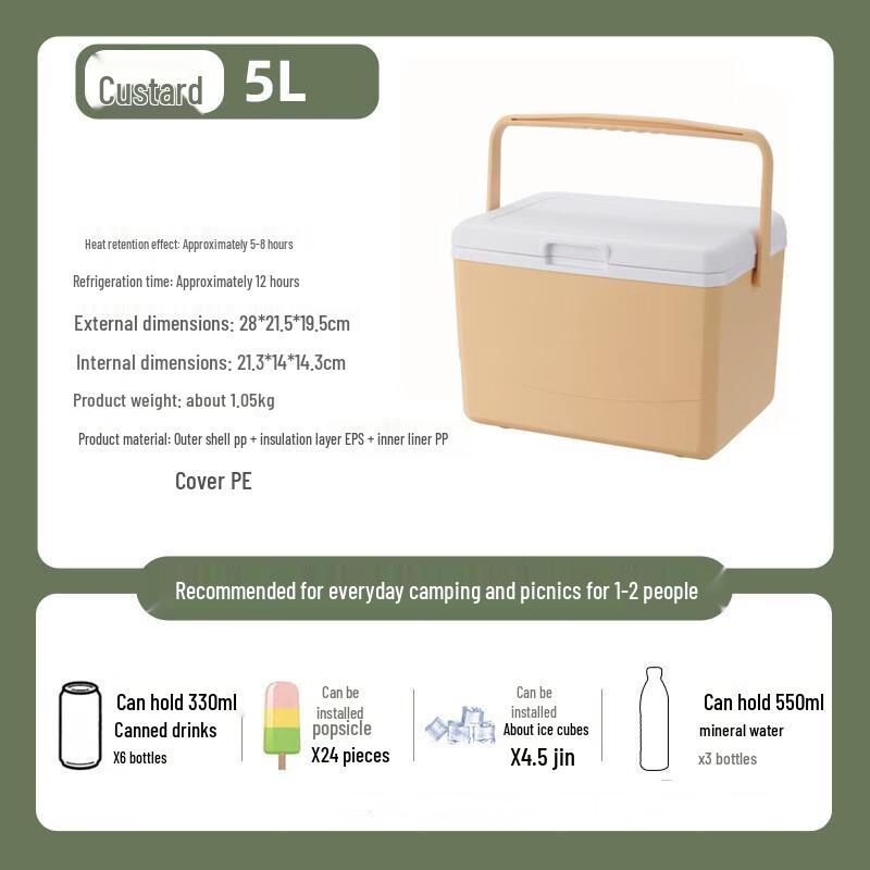 Linpan 5L Insulated Cooler Box