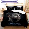 Messi Soccer Star Signature Portrait Personalized Name Bedding Set,Cozy Bed Linen for Teen Boys Bedroom Decoration,Perfect Birthday Gift,Washable Duve